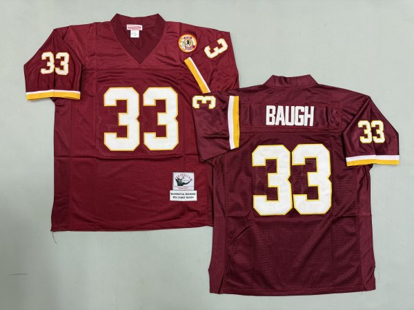 Men's Washington Commanders #33 Sammy Baugh Red Jersey