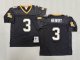 Men's New Orleans Saints #3 Bobby Hebert Black Jersey