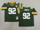 Men's Green Bay Packers #92 Reggie White Green Mitchell & Ness Jersey