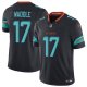 Men's Miami Dolphins #17 Jaylen Waddle Black Rivalries Collection F.U.S.E. Vapor Limited Stitched Jersey