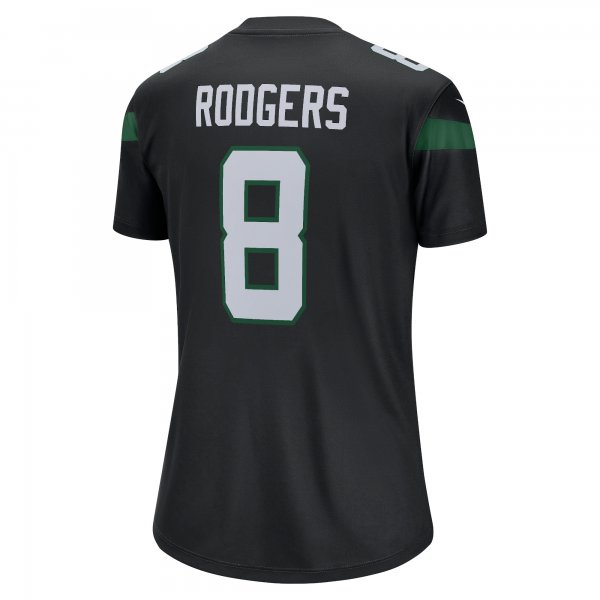 Women's New York Jets Aaron Rodgers Nike Stealth Black Alternate Legend Player Jersey