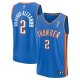 Youth #2 Shai Gilgeous-Alexander Oklahoma City Thunder 2025 NBA Finals Champions Fast Break Replica Player Blue Icon Edition Jersey