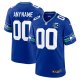 Men's Seattle Seahawks Nike Royal 50th Season Throwback Custom Game Jersey