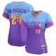 Women's #24 Ryan McMahon Colorado Rockies Nike 2025 City Connect Limited Player Purple/Light Blue Jersey