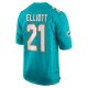 Men's Miami Dolphins DeShon Elliott Nike Aqua Game Player Jersey