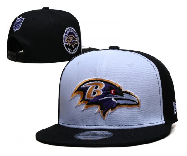 Baltimore Ravens Black and White Cap