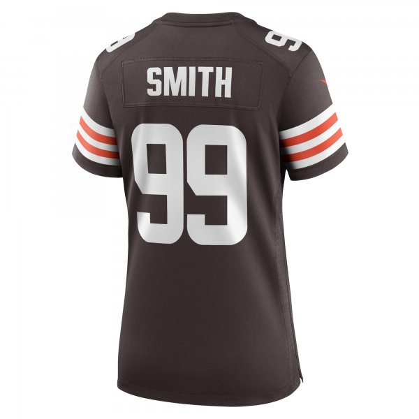 Women's Cleveland Browns Za'Darius Smith Nike  Brown Team Game Jersey