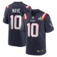 Men's New England Patriots Drake Maye Nike Navy Super Bowl LX Patch Game Jersey