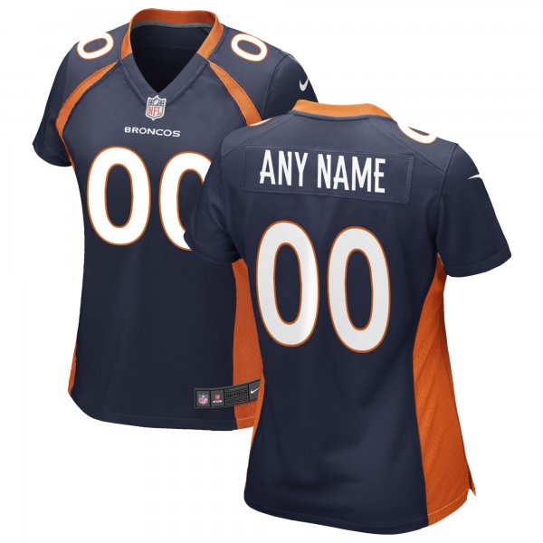 Women's Nike Navy Denver Broncos Alternate Custom Game Jersey