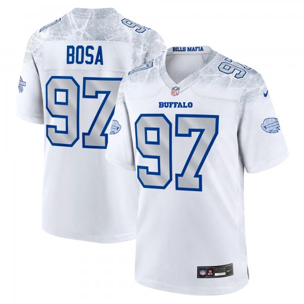 Men's #97 Joey Bosa Buffalo Bills Nike 2025 Rivalries Collection Game White Jersey