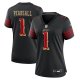 Women's #1 Ricky Pearsall San Francisco 49ers Nike 2025 Rivalries Collection Game Black Jersey