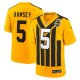 Men's Pittsburgh Steelers #5 Jalen Ramsey Nike Gold Alternate 1933 Throwback Game Jersey