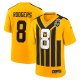 Men's Pittsburgh Steelers #8 Aaron Rodgers Nike Gold Alternate 1933 Throwback Game Jersey