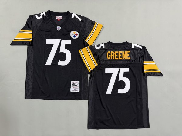 Men's Pittsburgh Steelers #75 Joe Greene Black Jersey