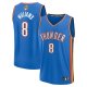 Men's Oklahoma City Thunder #8 Jalen Williams Fanatics Blue 2025 NBA Finals Fast Break Player Icon Edition Jersey