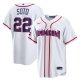 Men's Dominican Republic Baseball Juan Soto Nike White 2026 World Baseball Classic Home Stadium Jersey
