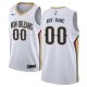 Men's Nike New Orleans Pelicans White Swingman Custom Jersey - Association Edition