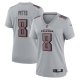Women's Atlanta Falcons #8 Kyle Pitts Nike Gray Atmosphere Fashion Game Jersey