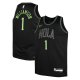 Youth New Orleans Pelicans #1 Zion Williamson Nike Black 2025/26 City Edition Swingman Jersey