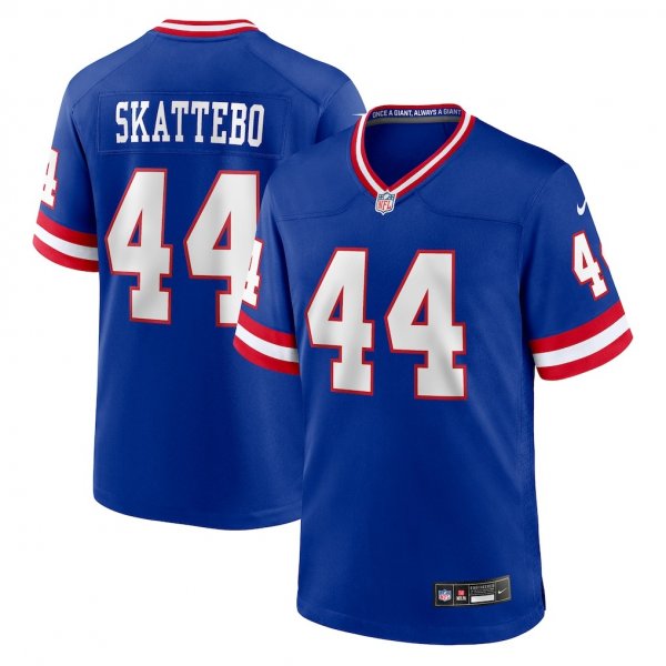 Men's Nike #44 Cam Skattebo Royal New York Giants Alternate 2 Legacy Game Jersey
