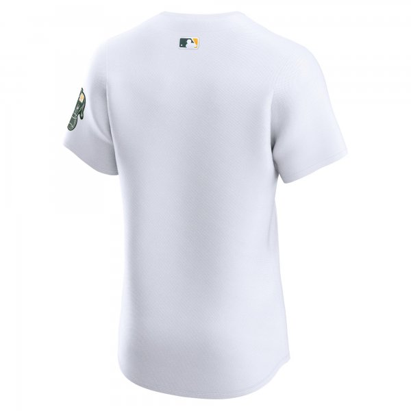Men's Oakland Athletics Nike White Home Elite Jersey