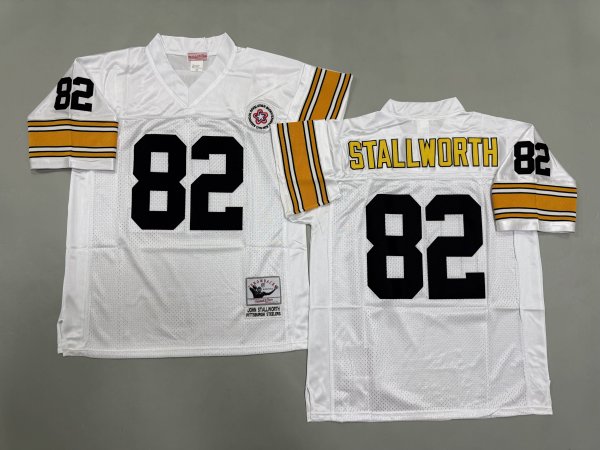Men's Pittsburgh Steelers #82 John Stallworth White Jersey