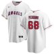 Men's Los Angeles Angels #68 Angel Perdomo Nike Home White Jersey