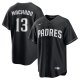 Men's San Diego Padres #13 Manny Machado Nike Black Lights Out Replica Player Jersey
