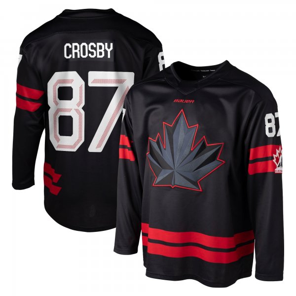 Men's #87 Sidney Crosby Black Hockey Canada 2026 Jersey
