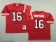 Men's #16 Joe Montana San Francisco 49ers Red Jersey