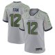 Men's #12 Fan Gray Seattle Seahawks Nike 2025 Rivalries Collection Game Wolf Gray Jersey