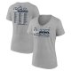 Women's Seattle Seahawks  Fanatics Heather Gray Super Bowl LX Roster V-Neck T-Shirt