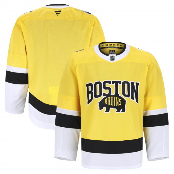 Men's Boston Bruins Gold 2026 NHL Stadium Series Authentic Pro Jersey