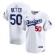 Men's #50 Mookie Betts Los Angeles Dodgers Nike 2025 MLB World Tour: Tokyo Series Home Limited Player White Jersey