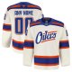 Men's Edmonton Oilers Light Beige Alternate Authentic Pro Custom Jersey