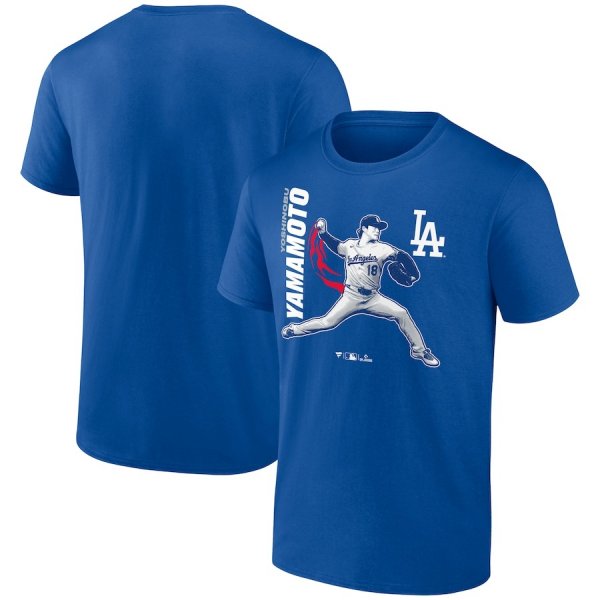 Men's Los Angeles Dodgers Yoshinobu Yamamoto Royal Player Graphic T-Shirt