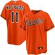 Men's Baltimore Orioles #11 Jordan Westburg  Alternate Orange Jersey