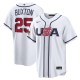 Men's USA Baseball Byron Buxton Nike White 2026 World Baseball Classic Home Stadium Jersey