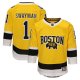 Youth Boston Bruins #1 Jeremy Swayman Outerstuff Gold 2026 NHL Stadium Series Premier Jersey