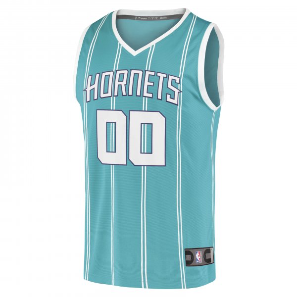 Men's Charlotte Hornets Fanatics Teal Fast Break Replica Custom Jersey - Icon Edition