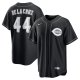 Men's Cincinnati Reds #44 Elly De La Cruz Nike Black Lights Out Replica Player Jersey
