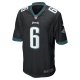 Men's Philadelphia Eagles DeVonta Smith Nike Black Game Jersey