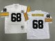 Men's Pittsburgh Steelers #68 L'C Greenwood White Jersey