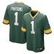 Men's Green Bay Packers #1 Micah Parsons Nike Green Game Player Jersey