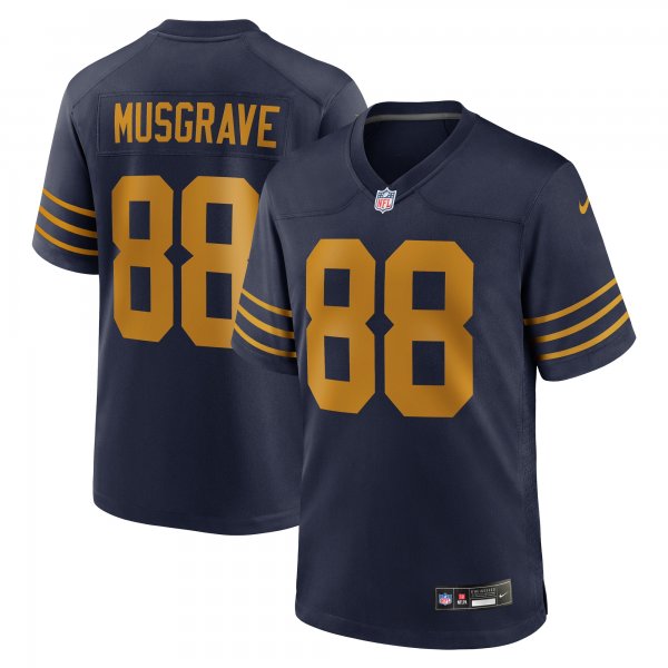 Men's Green Bay Packers #88 Luke Musgrave Nike Navy The 1923 Classic Game Jersey