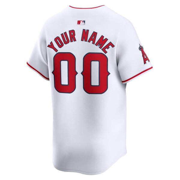 Youth Los Angeles Angels Nike White Home Limited Custom Jersey
