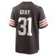 Men's Cleveland Browns Vincent Gray Nike  Brown Team Game Jersey