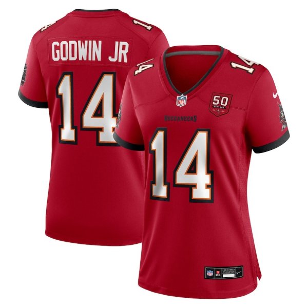 Women's Tampa Bay Buccaneers #14 Chris Godwin Jr. Nike Red 50th Anniversary Game Jersey