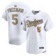 Men's #5 Freddie Freeman Los Angeles Dodgers Nike 2025 Gold Collection Limited White Jersey