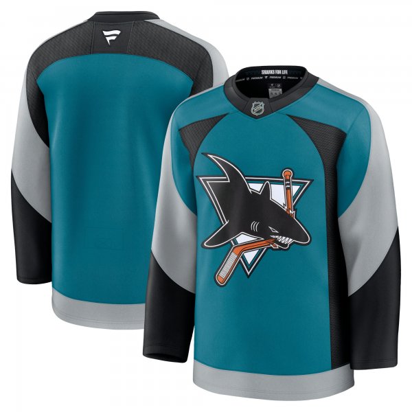 Men's San Jose Sharks Teal Alternate Premium Jersey